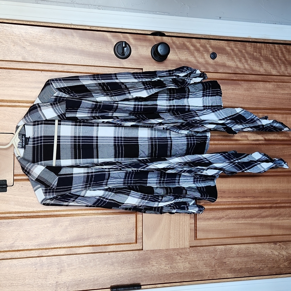 Stoosh plaid cardigan